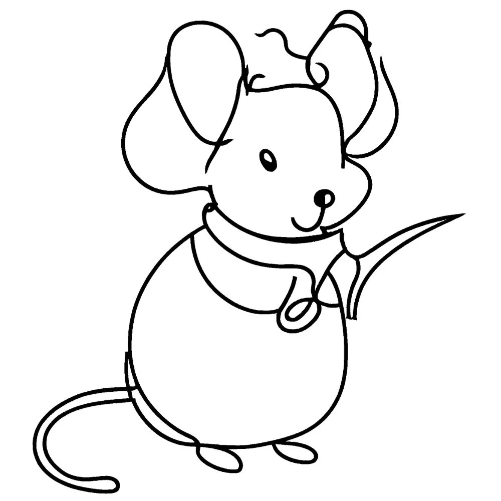 A tiny pilgrim mouse
