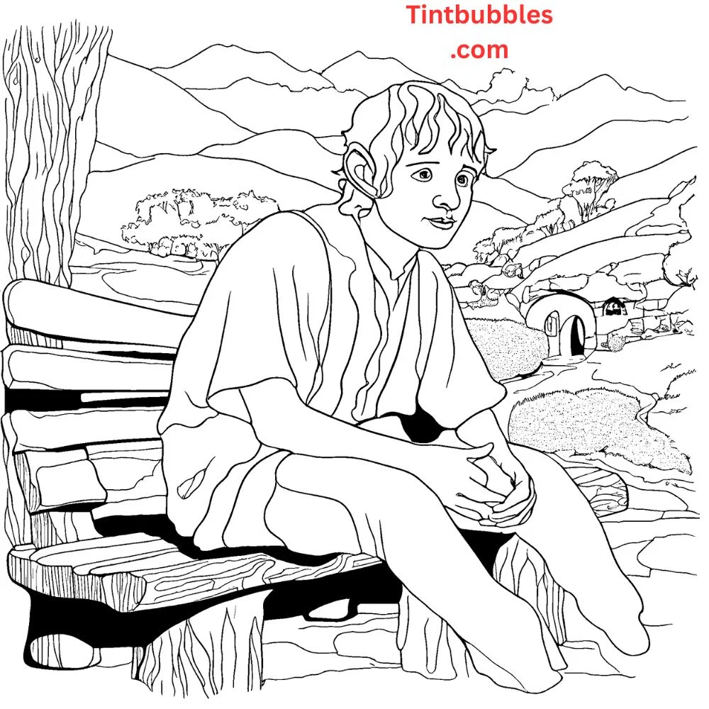 Adorable Frodo in Hobbiton