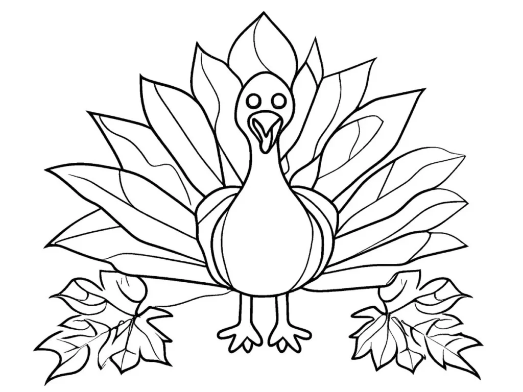 Foldable turkey puppet