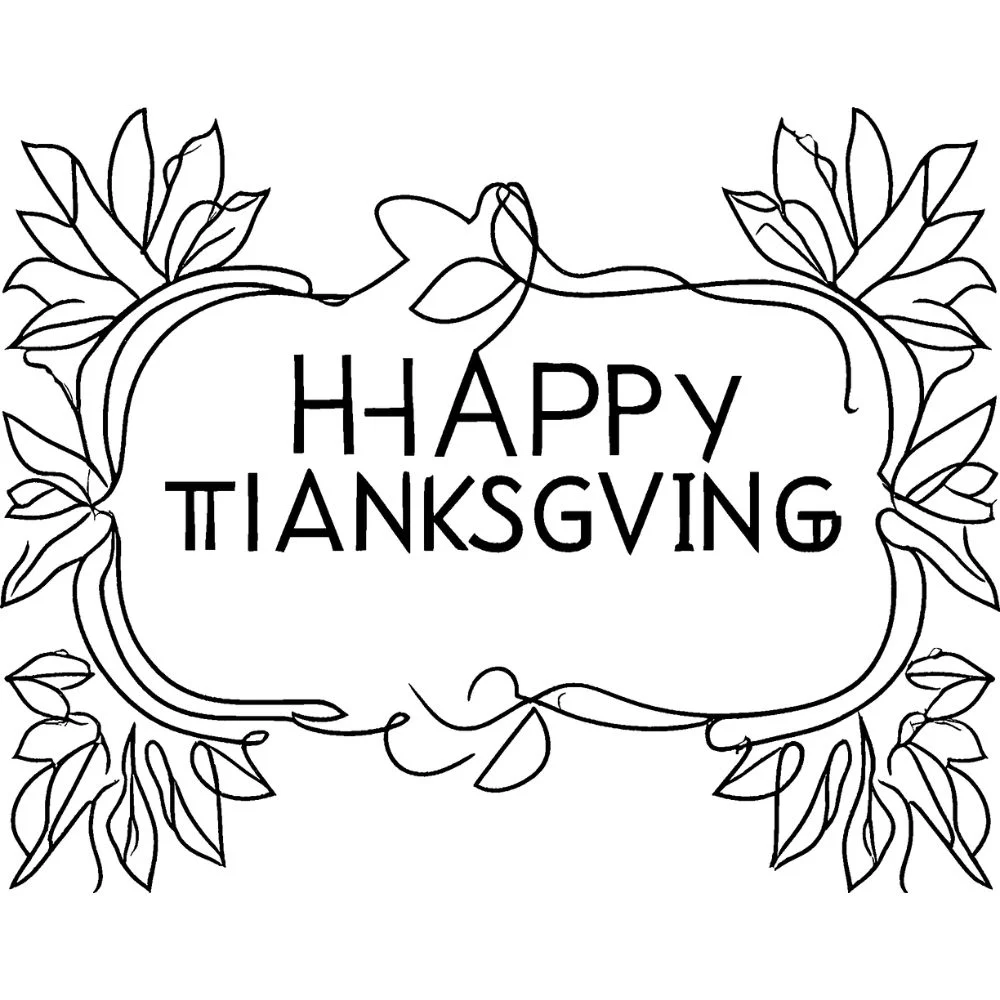 Printable “Happy Thanksgiving” signs
