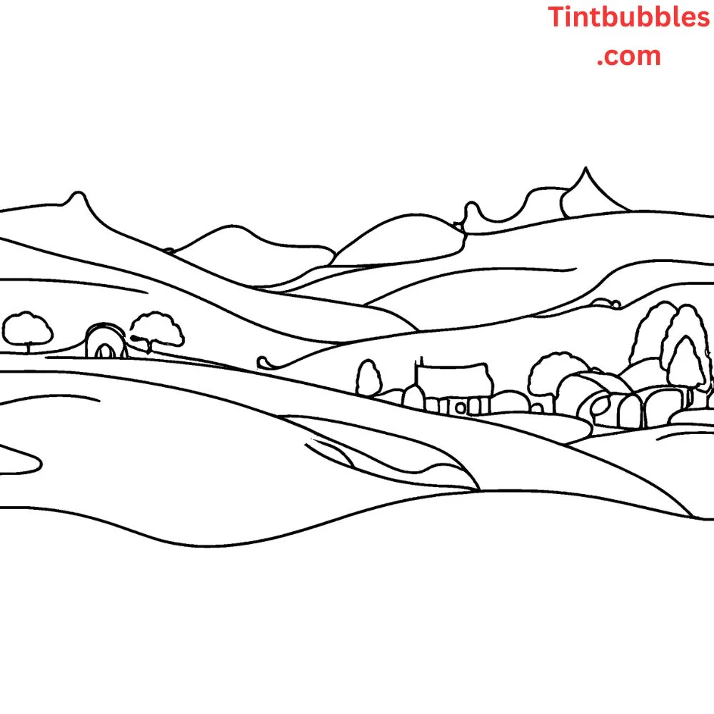 A Simple Hobbiton Landscape