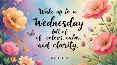 Positive Inspirational Wednesday Quotes