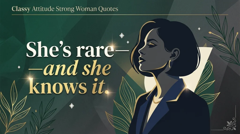 Classy Attitude Strong Woman Quotes