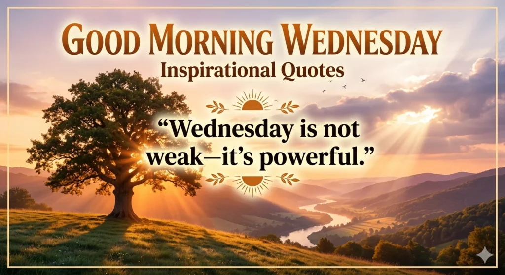Uplifting Good Morning Wednesday Inspirational Quotes