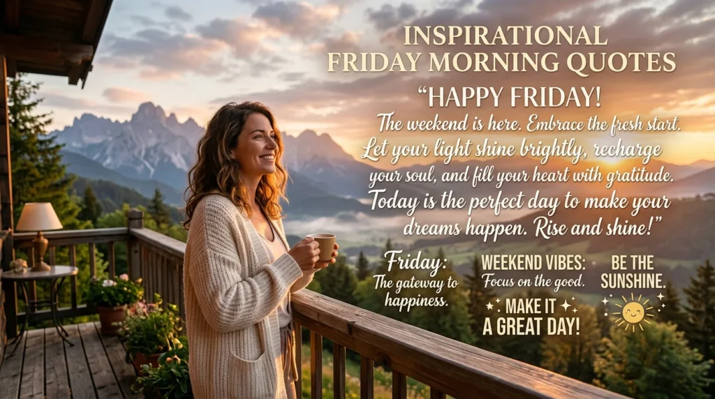 Inspirational Friday Morning Quotes 