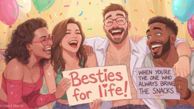 Laughing Funny Quotes About Friends